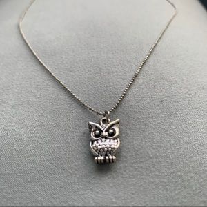 Silver Owl Necklace